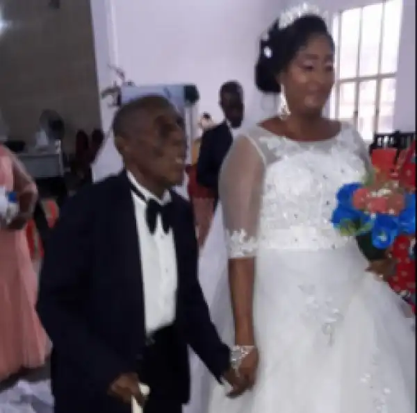 87-Yr-Old Ex Lawmaker, Sen. Cyrus Nunieh Weds His Much Younger Bride In Port Harcourt (Pics)
